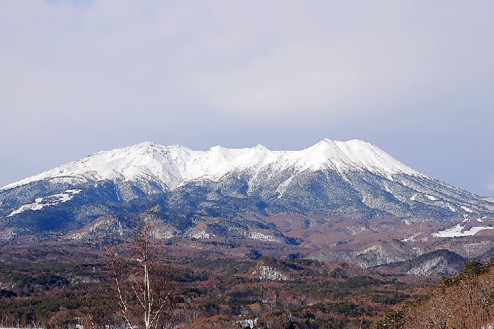 超絶景の御嶽山を望む展望台