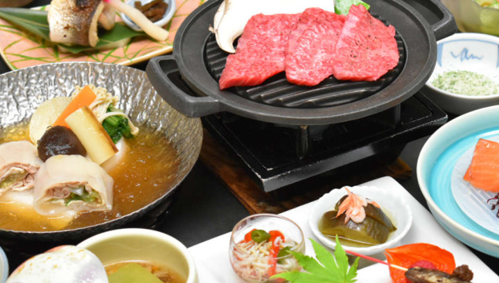 四季の素材と飛騨牛を使った京風会席料理をご堪能下さい