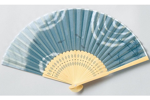 【送料無料】涼を呼ぶ シンプル扇子 小魚2本セット