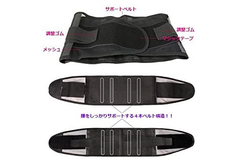 腰椎サポートベルト2枚セット【送料無料】