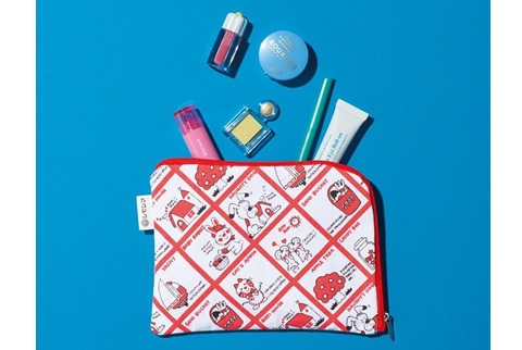 【送料無料】チャーミーレトロ シモジマ デイリートート&同色コットンポーチセット