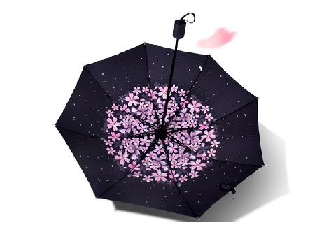 晴雨兼用 折畳傘【日焼け対策】綺麗なお花柄の傘！4タイプから選べる【送料無料】花を楽しむ折畳傘