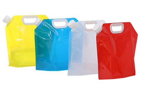 キャンプや緊急時の備えにこれは必要！おりたたみ式ウォーターバッグ5L  3個セット【送料無料】