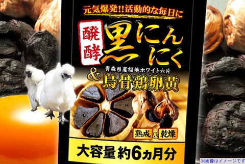 醗酵黒にんにく&烏骨鶏卵黄(約6ヵ月分360粒)【送料無料】