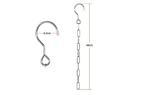 これ1本で10着までかけられて収納スペースがすっきり★色々使えるハンガーチェーン2本セット【送料無料】