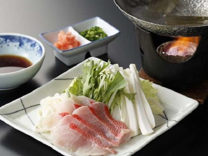 【金目鯛のしゃぶしゃぶ】銚子ならではの味覚をお楽しみください