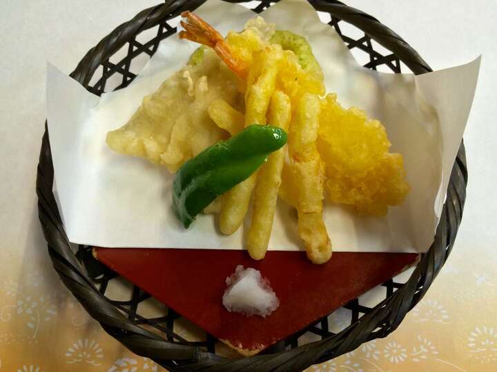 夕食天ぷらです揚げたてです♪