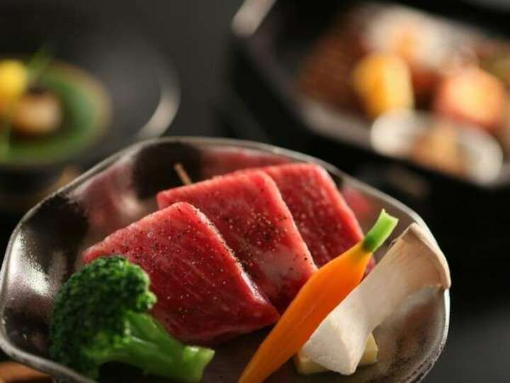 牛肉鉄板焼き～玉葱、細人参、エリンギ