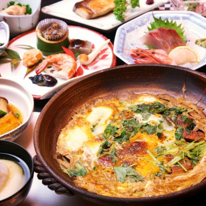 夕食の全体
