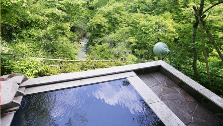 絶景露天風呂を含む３種の天然温泉風呂は、全て24時間貸切ＯＫ！！