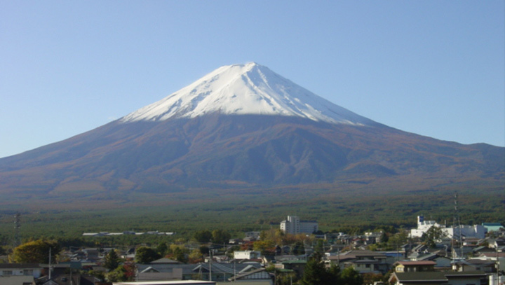 目の前には富士山が