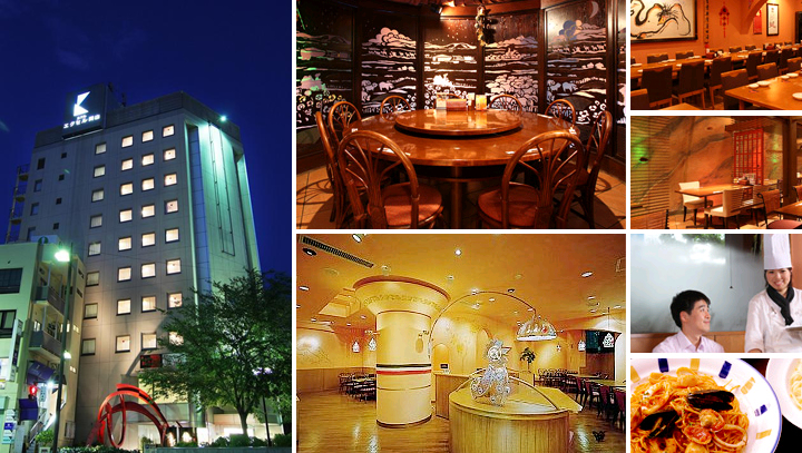 1階「レストランALOALO」、地下1階「中華ダイニング餃子屋台」にて岡山の食をお楽しみください