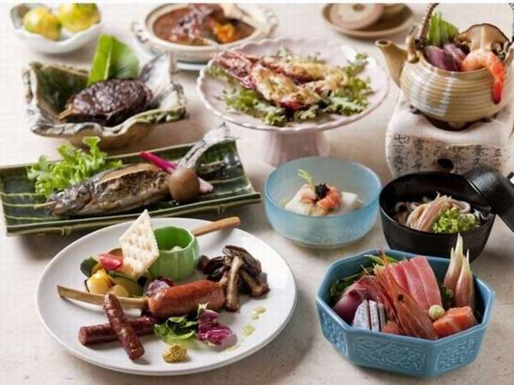 地元ならではの素材をいかした料理がお腹いっぱい食べられる～♪