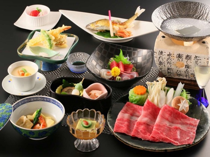 近江牛しゃぶしゃぶプラン（料理内容一例）