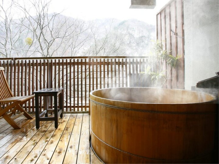【お部屋は宿へお任せ】温泉露天風呂付き 絶景客室＊