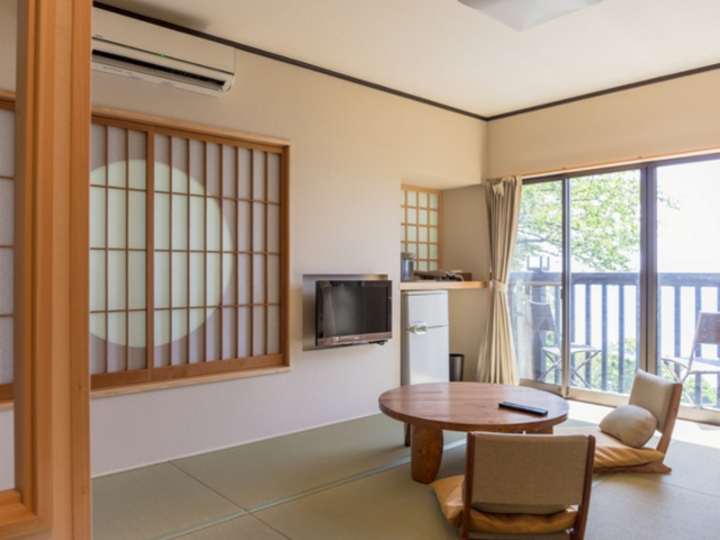 【つばき】◇2名用の和洋室◇「半露天風呂付き」（３F）　禁煙 