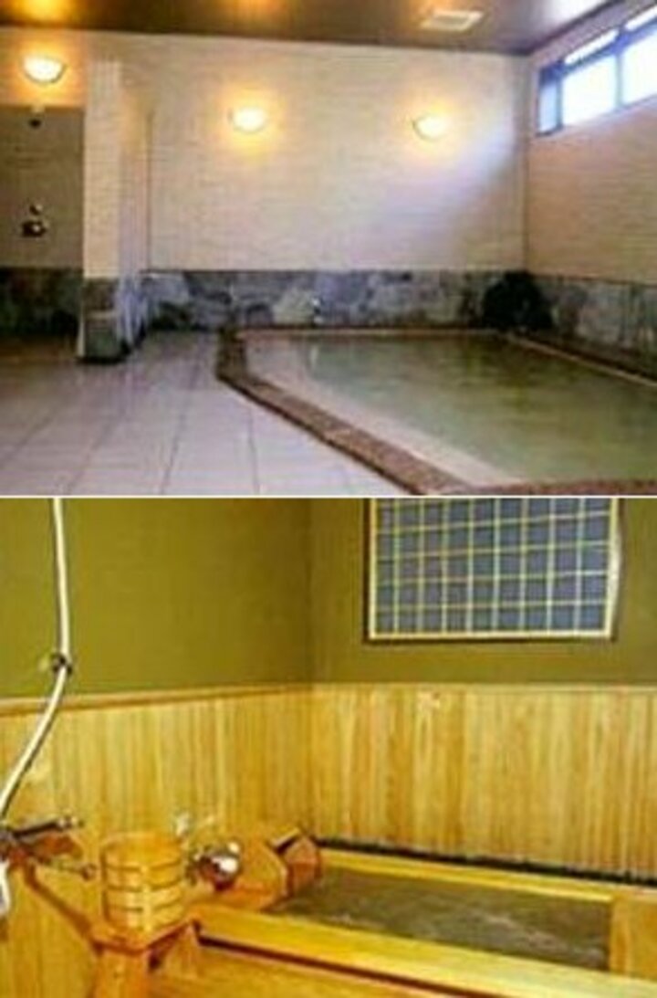 上田温泉　天然温泉大浴場「福徳の湯」　と　「桧の湯」 