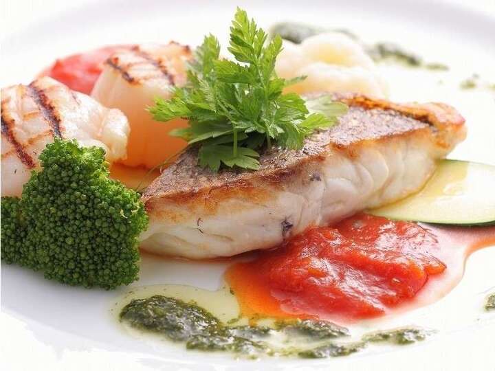 旬のお魚料理（コースの一品）