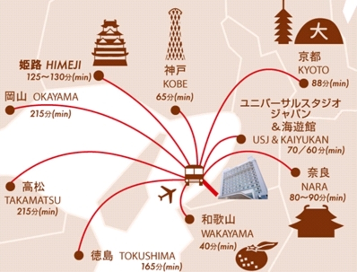 ベルビューガーデンホテル関西空港 大阪府 関空周辺 の地図 周辺情報 格安旅行の宿泊予約ならトクー