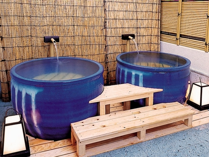 信楽焼きの陶器風呂