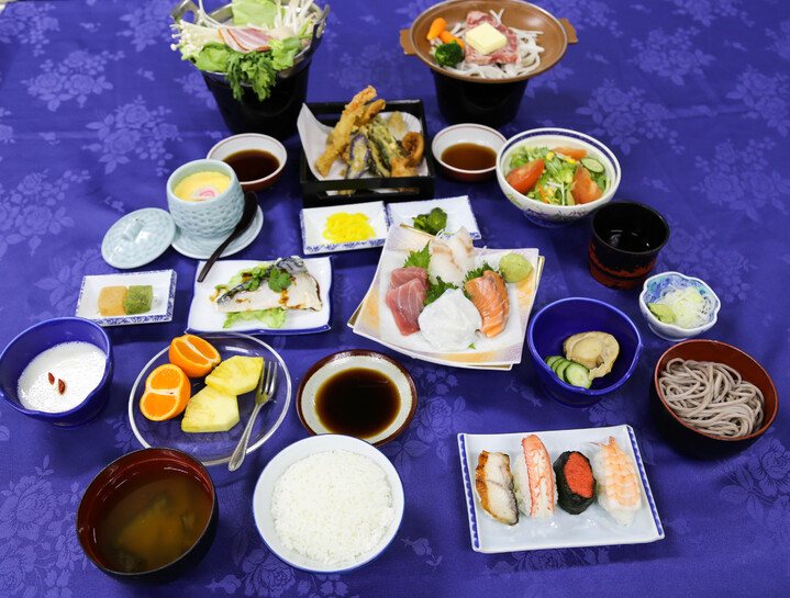 カニ食べ放題付きプランの会席
