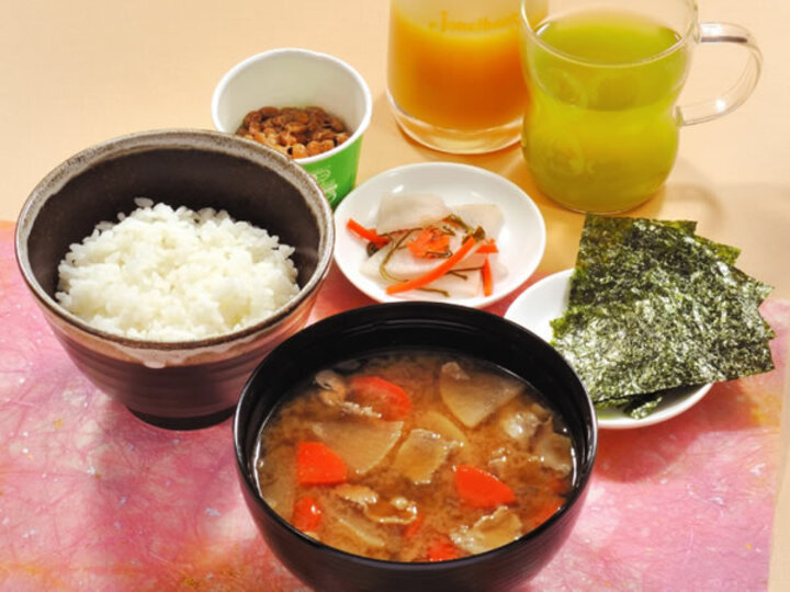 季節の汁朝食