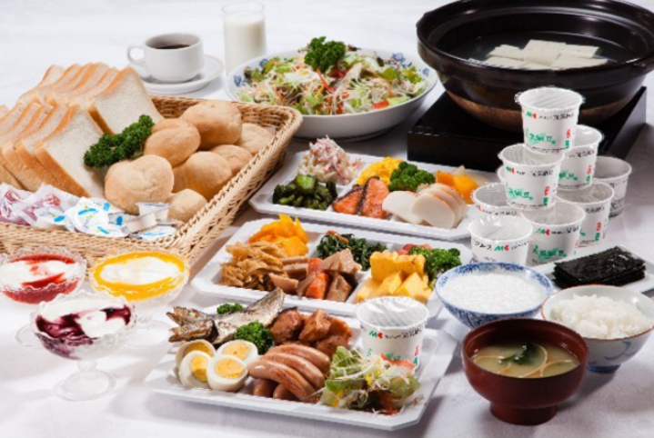 朝食バイキング一例