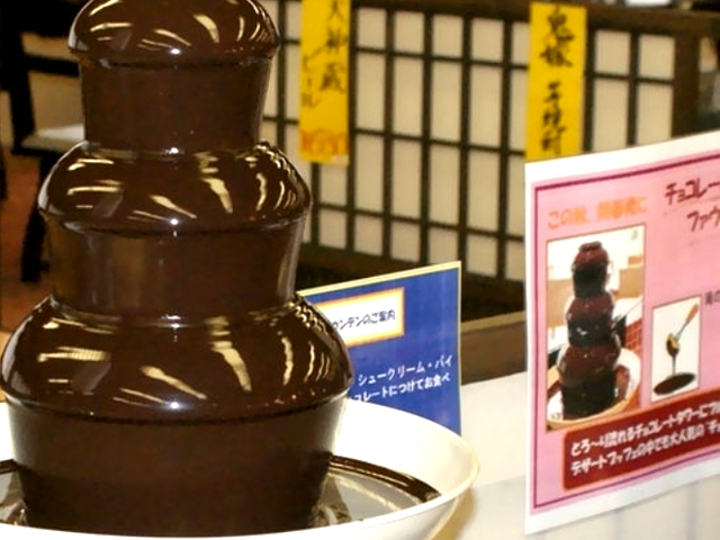 デザートは、チョコレートファウンテン☆