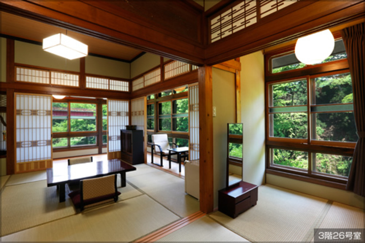 【純和風広めのこだわり部屋】木造本館２・３Ｆ老舗宿を味わう♪※バストイレなし 