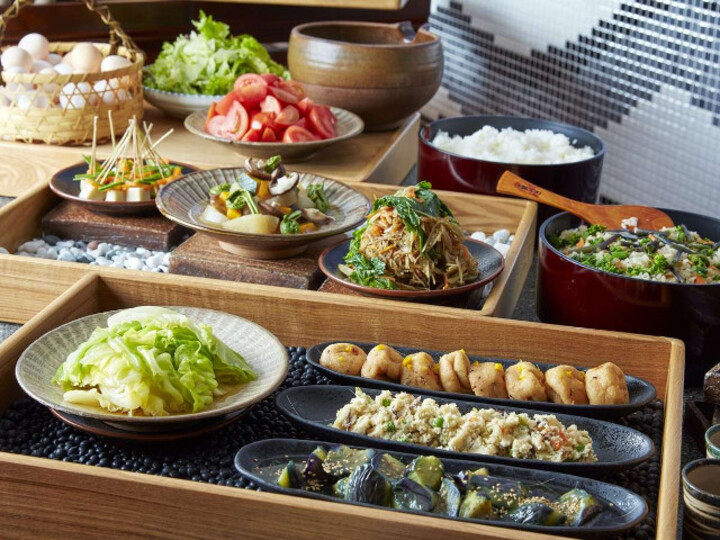 朝食ブッフェ長野県産の食材をふんだんに使った“おばんざいブッフェ”