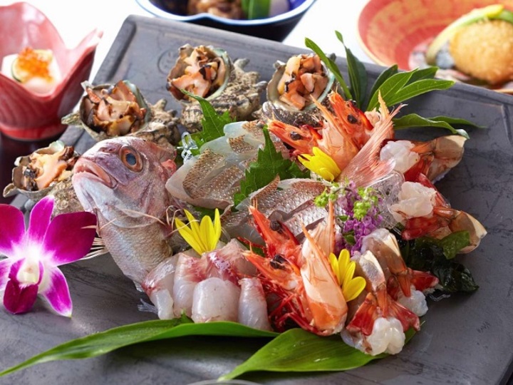 地魚お造り瓦盛り！淡路といえばやっぱり魚介