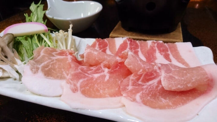 「天神の杜 大泉ポーク」のしゃぶしゃぶ