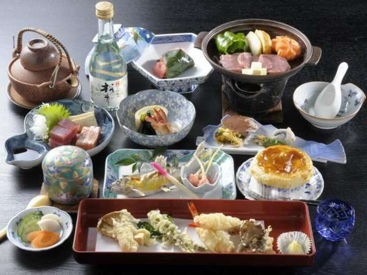 かご岩会席膳