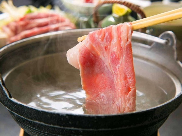 【上州豚しゃぶ】地元の食材を使った会席。“サッパリ”“ヘルシー”旨みいっぱい上州豚しゃぶ♪