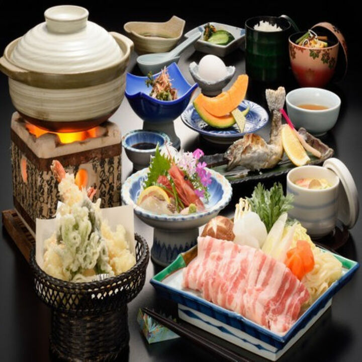 夕食一例　三元豚(山形産)コース　全10品