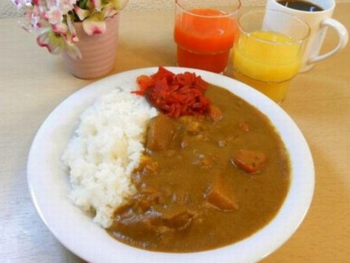 朝食のカレー