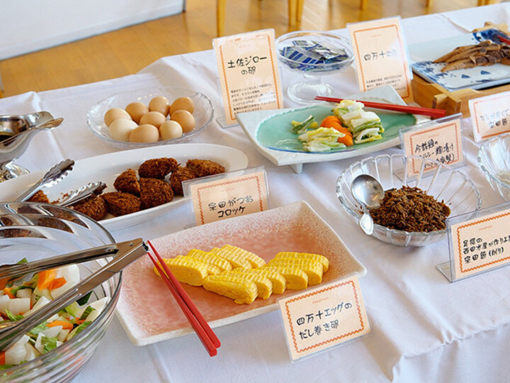足摺テルメの朝食ビュッフェ