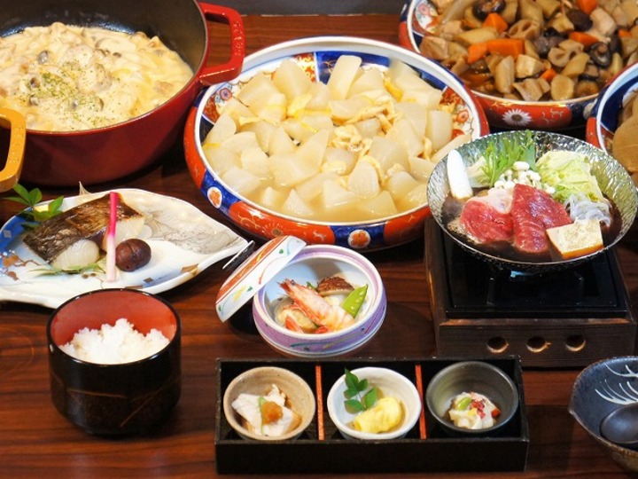 ご夕食　冬のコース　一例