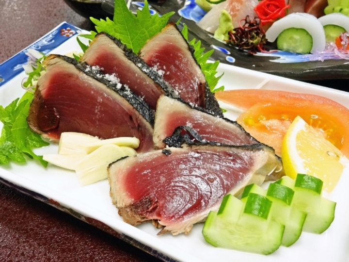 【ご夕食】本場高知の鰹のタタキ