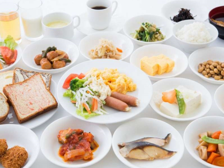 人気の朝食バイキング