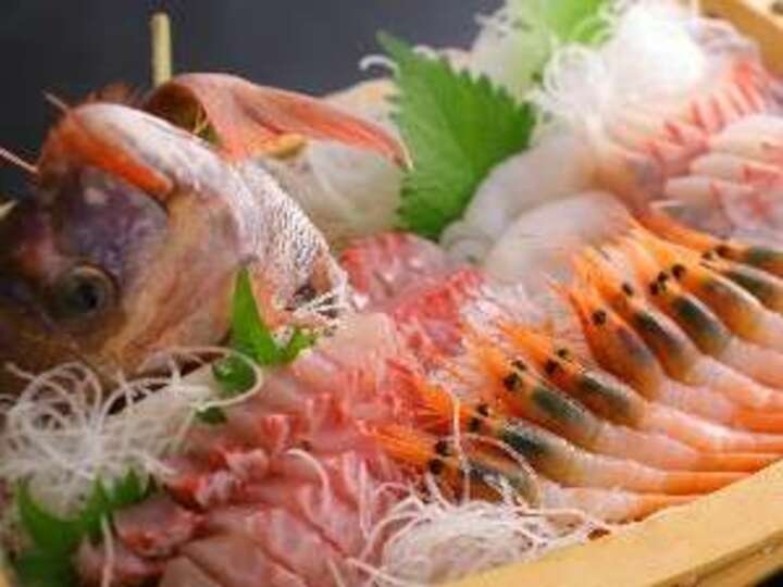 日本海新鮮な獲れ獲れ魚介の姿盛