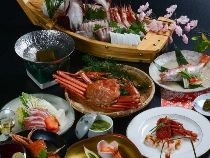 ♪春グルメ会席♪　高級魚のどぐろ煮付・紅がに姿・親がに汁etc