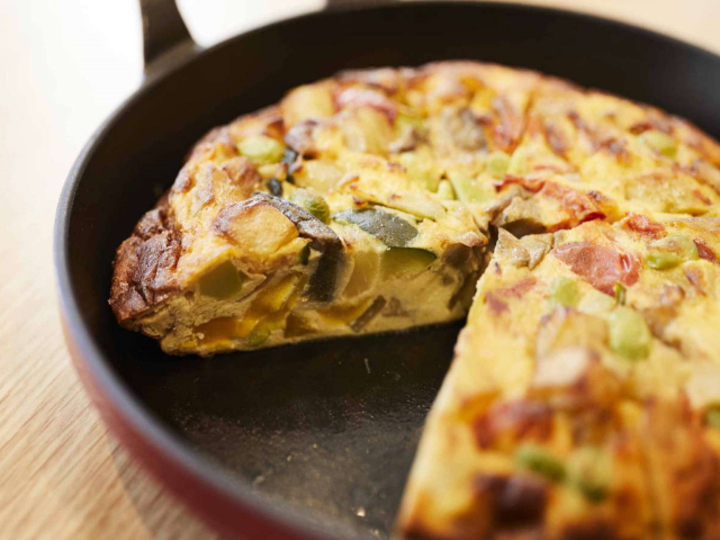 【ごちそう野菜の朝ごはん】栄養バランス満点のイタリア料理の王道、7種の野菜のフリッタータ