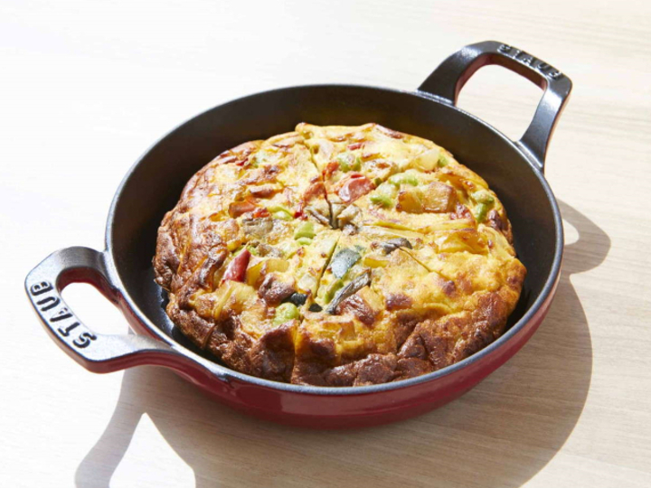 【ごちそう野菜の朝ごはん】栄養バランス満点のイタリア料理の王道、7種の野菜のフリッタータ