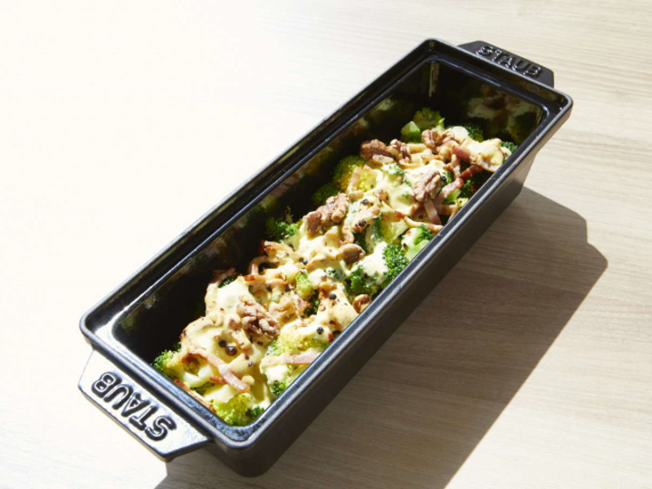【ごちそう野菜の朝ごはん】とろけるチーズとの相性抜群！ブロッコリーのカルボナーラ仕立て