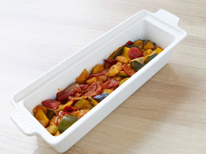 【ごちそう野菜の朝ごはん】新鮮野菜にひと手間加えたラタトゥイユ。野菜の旨みを味わえるこだわりの一品