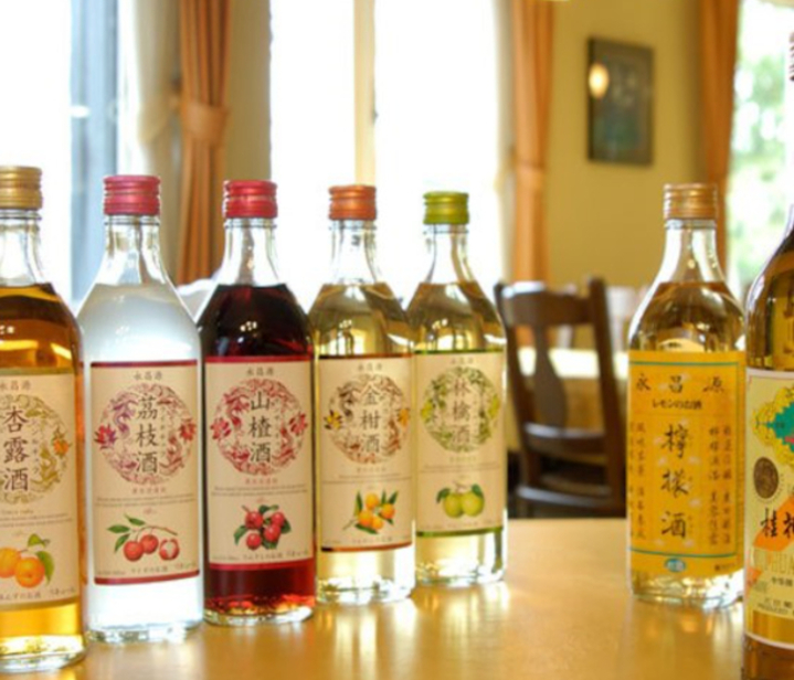 仙豆飯店の中国果実酒