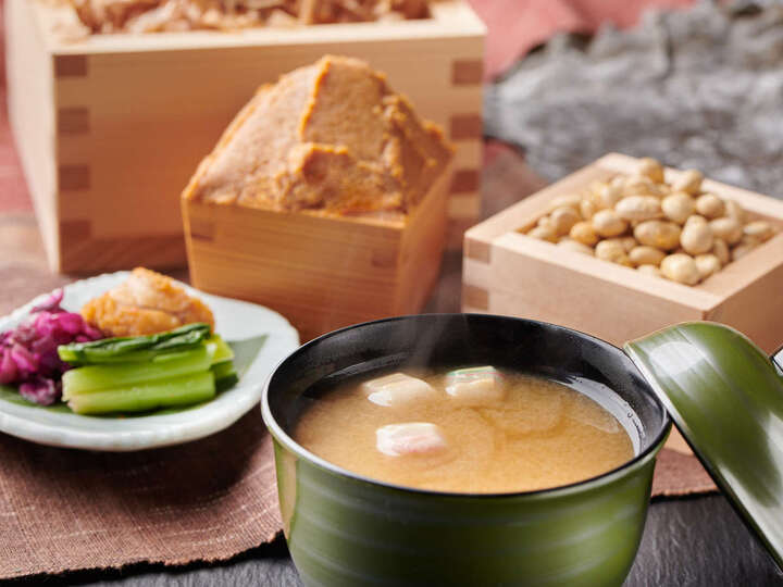 伊豆味噌の味噌汁・香の物