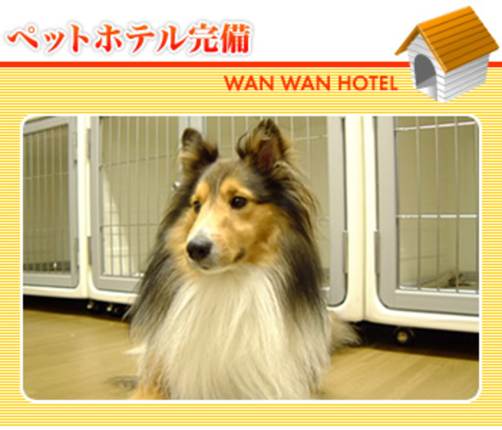 ペットホテル完備